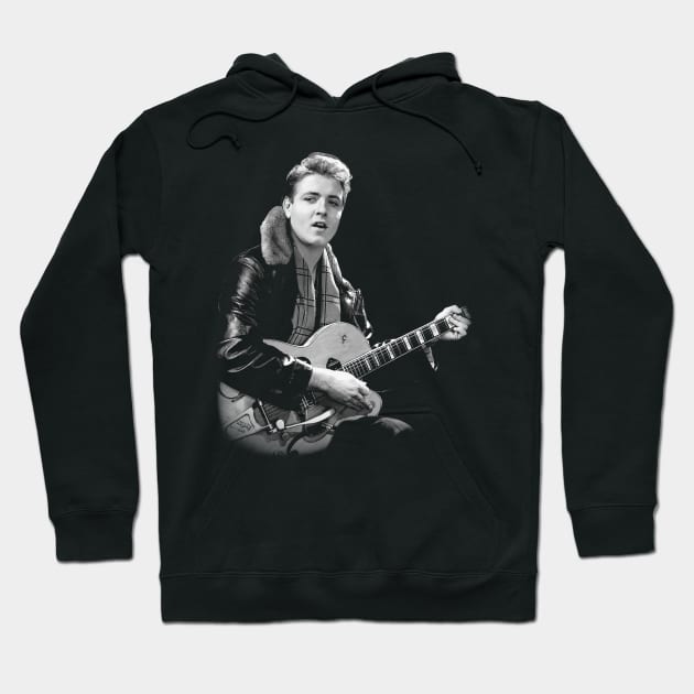 Rock 'n' Roll Rebel Vibes Cochran Retro Couture Threads Hoodie by Tosik Art1